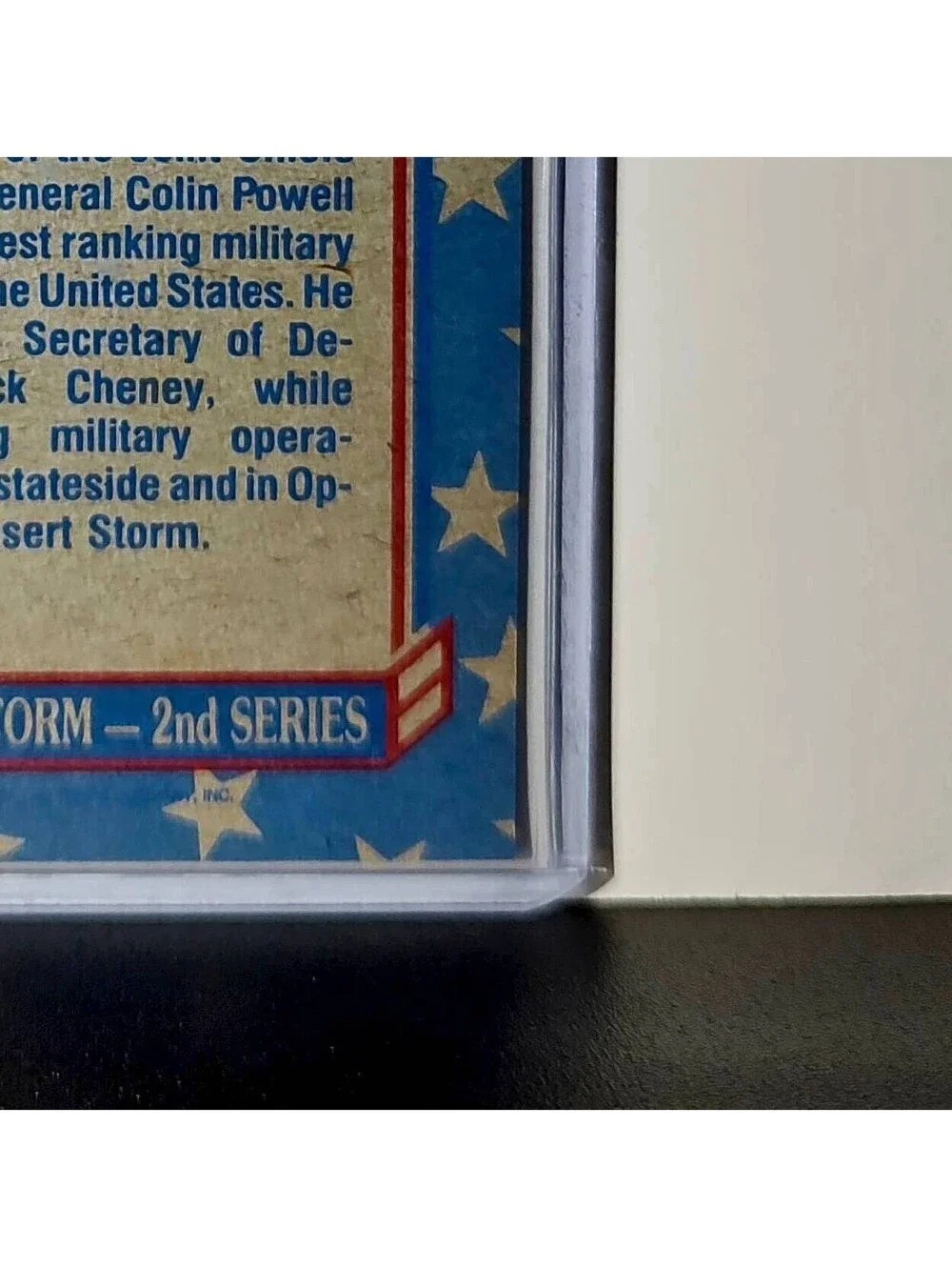 General Powell & Secretary Cheney 1991 Topps Desert Storm #158 - Picture 10 of 10